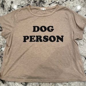 Harper Heritage Dog Person tee.